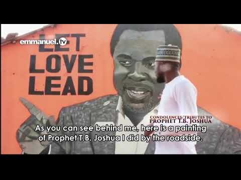 Beautiful artistic tribute to prophet TB. Joshua.
