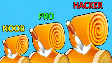 NOOB vs PRO vs HACKER - Spiral Roll