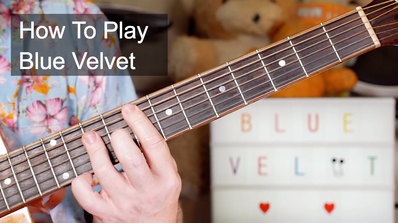 'Blue Velvet' Bobby Vinton Acoustic Guitar Lesson YouTube