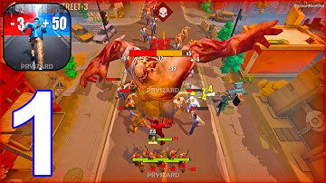 Survival Rush: Zombie Outbreak - Gameplay Walkthrough Part 1 Tutorial Chapter 1-3 (iOS, Android)