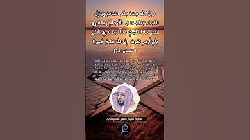 الآية (34) من سورة لقمان //القارئ الشيخ ماهر المعيقلي.