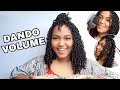 COMO DOU VOLUME NO MEU CABELO CACHEADO | Jehnyfe Ferreira ♡