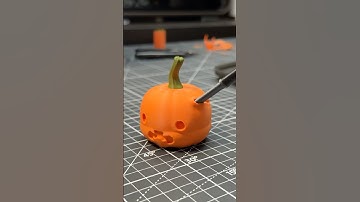 Pumpkin Carving freestyled in nomad sculpt on iPad Pro. 3D printed on the Kobra S1 by @ANYCUBIC3D