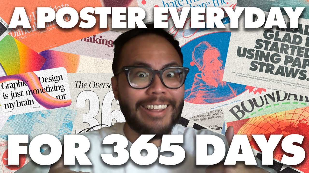How I Designed a Poster a Day for 365 Days - YouTube