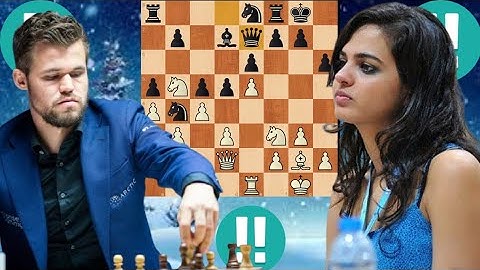 First class Magnus Carlsen vs Tania Sachdev 85