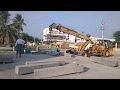 Kanaka durgamma temple mandapam construction  big stones lifting  ajith tv a to z