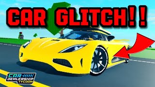 NEW GLITCH THAT WORKS ON EVERY SINGLE CAR IN Car Dealership tycoon?! | Mird CDT