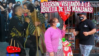 JEFFERSON OFICIAL visitando a la ABUELITA DE LAS MANZANAS (De piolín)