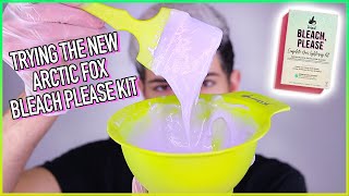 TRYING THE NEW ARCTIC FOX BLEACH, PLEASE KIT | REVIEW