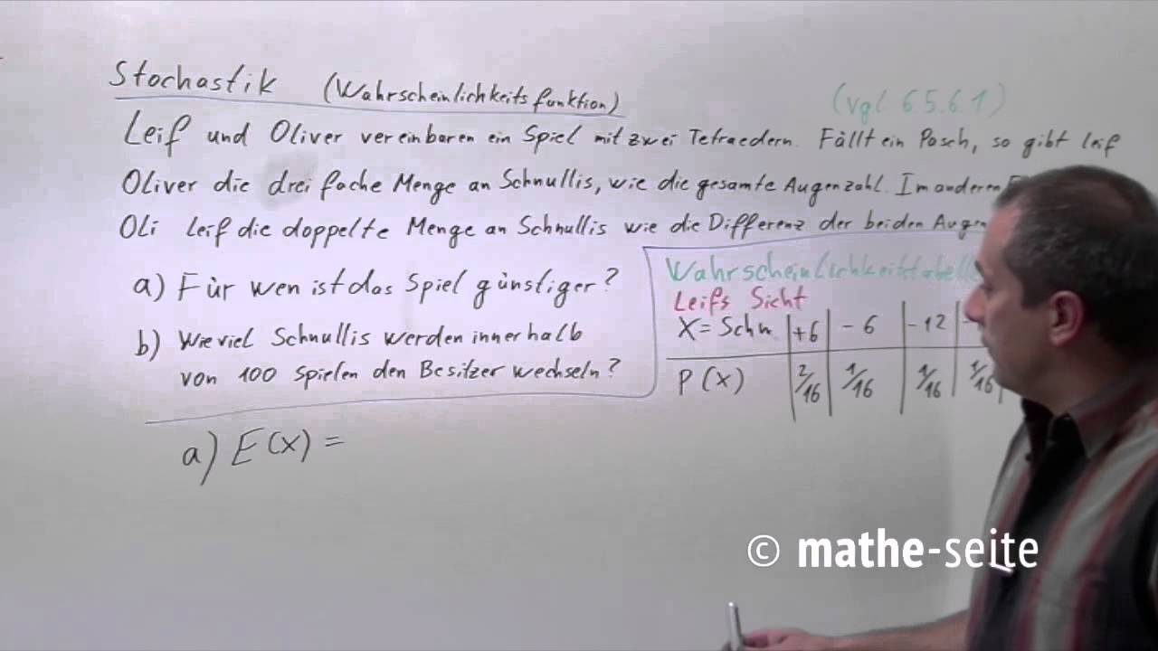 Erwartungswert Berechnen Beispiel Erwartungswert Berechnen Beispiel