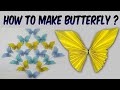 Easy Paper Butterfly Origami  How to make butterfly with paper easy for wall Origami Butterfly DIY