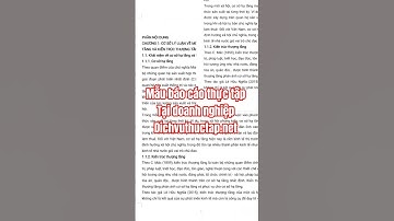 Mẫu báo cáo thực tập tại Doanh Nghiệp 🥰😚 lưu lại khi cần nhé 🥰