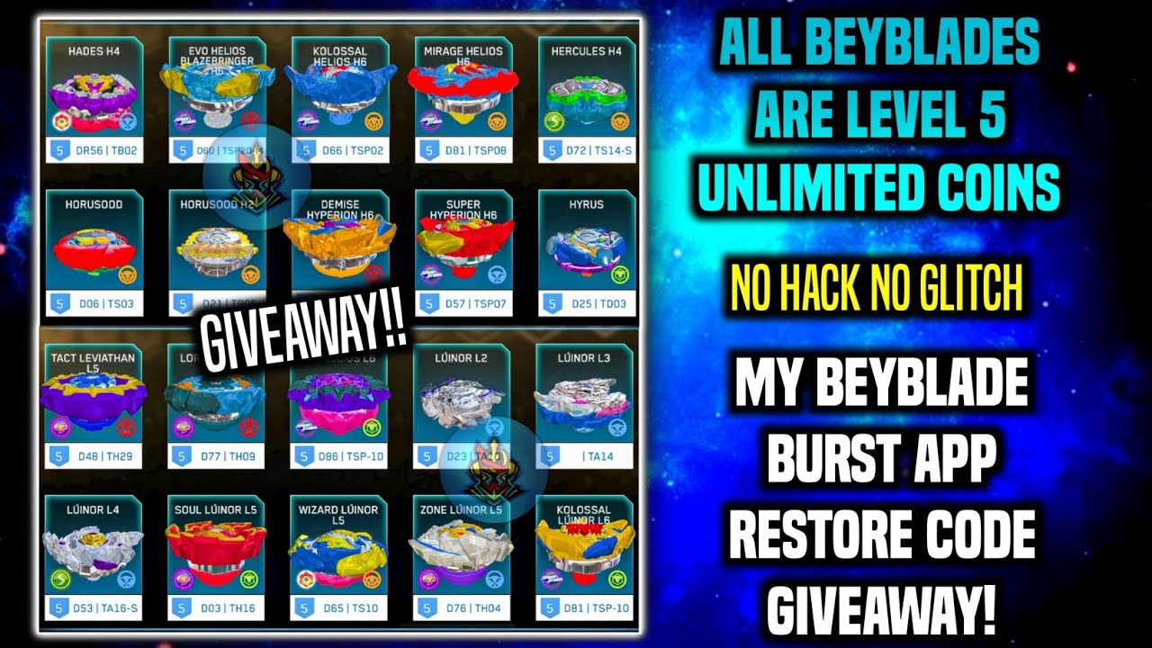 how to recover beyblade burst app info