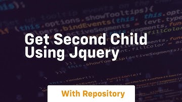 get second child using jquery