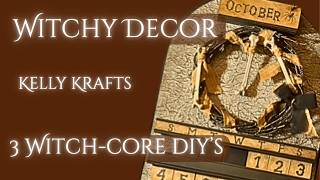 3 Witchy Decor DIYs 🖤 Dark Cottagecore Thrift Flips