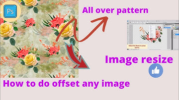 floral repeat print/how to do offset any image