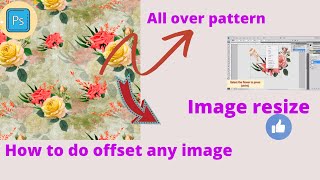 floral repeat print/how to do offset any image