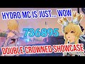 Hydro Traveler is just... WOW. Double Crowned Showcase! Genshin Impact 4.0