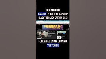 Cassidy - EAZY THE BLOCK CAPTAIN DISS TRACK! "Eazy Come Eazy Go" REACTION #shorts