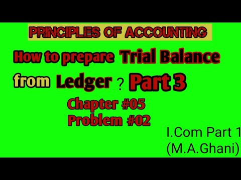 Part 3| How to prepare trial balance from ledger class 11|Chapter 5 ...