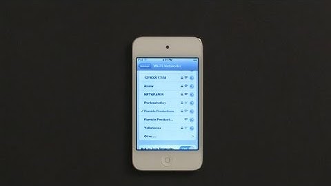 How to Hook Up the Internet to My iPod : iPod & iPod Touch