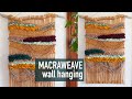 DIY Macrame Tutorial: Intermediate Colourful Macraweave (Macrame/Weaving) Wall Hanging!