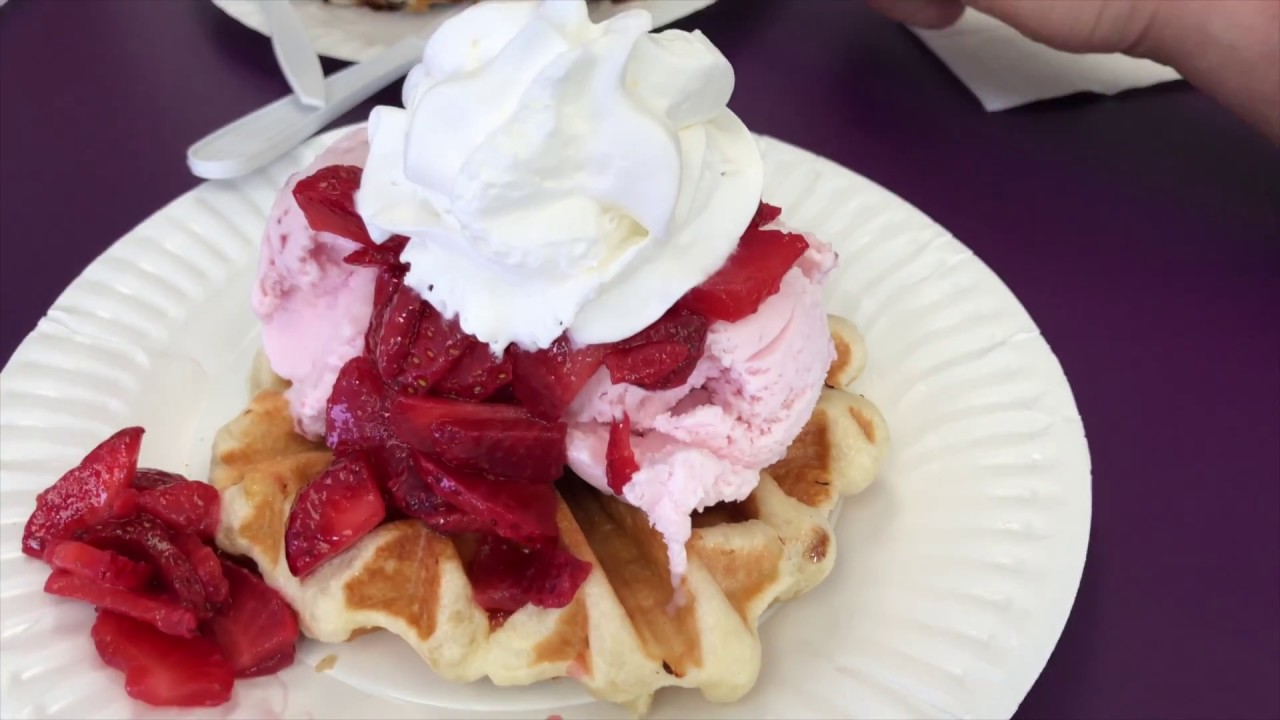 Waffles & Cream Cafe Serves Savory & Sweet Waffles Foodist YouTube