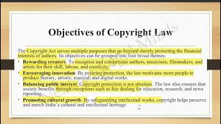 Introduction to Copyright | Features | Subject Matter | Objectives & Scope | #law #education