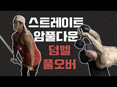 공통점과 차이점, 루틴구성방법(덤벨풀오버,암풀다운) - Youtube