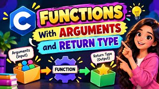 C Functions – Arguments & Return Type | Easy Explanation for Beginners 🚀