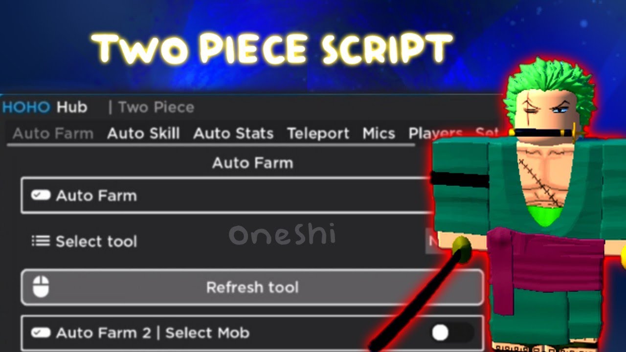 Roblox Two Piece Script/Hack: Auto Farm, Auto Skill, TP to Spawn/Npcs &  MORE!!! 