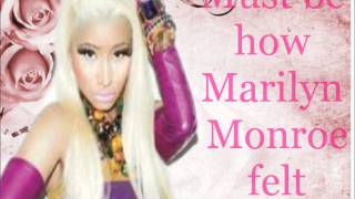 Video thumbnail of "Nicki Minaj- Marilyn Monroe LYRICS!"