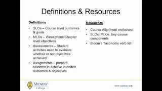 Course Alignment Worksheet