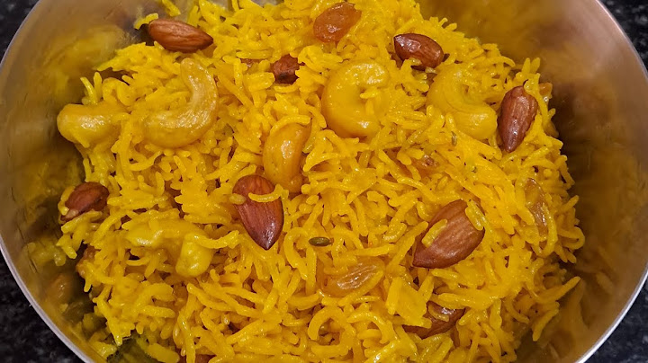 केसरिया मीठे चावल -बसंत पंचमी के लिऐ पारंमपरिक आसान रेसिपी - बच्चो की खास पसंद ..#basantpanchami spe