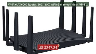 Wi-Fi 6 AX6000 Router, 802.11AX WiFi6E Wireless Mesh VPN Ro... — Top Pick 2026 | Unbeatable Price!