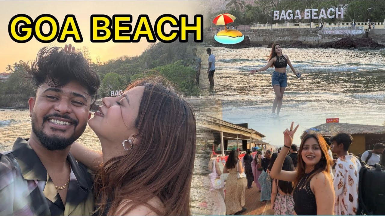 DAY 1 IN GOA 😍 BAGA BEACH | DREAM PLACE ❤️ | ISHA GIRI BEACH PE