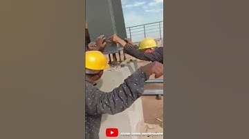 Bolt anchor of steel column full process#anchor #steel #column #bolting #bolt#steelbending#structure