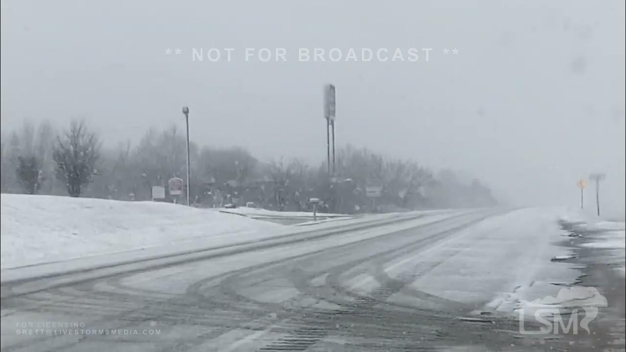 01242023 Near Checotah, Oklahoma Oklahoma snow storm YouTube