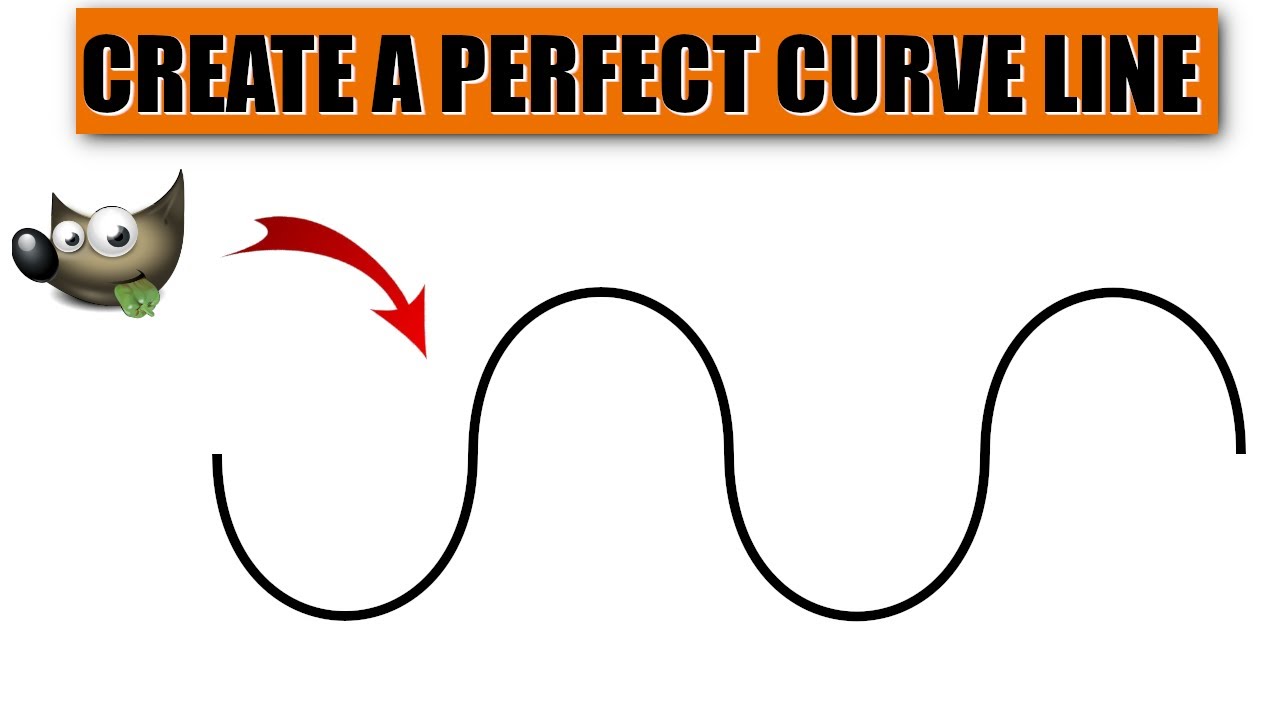 How to Create a Perfect Curve Line in GIMP | Easy GIMP Tutorial for ...