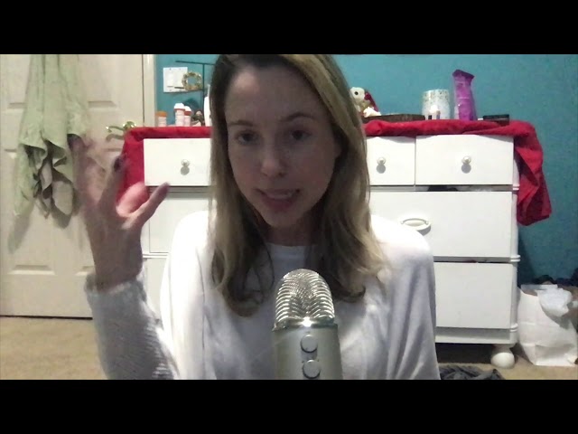 ASMR tapping, hand movements, mouth sounds