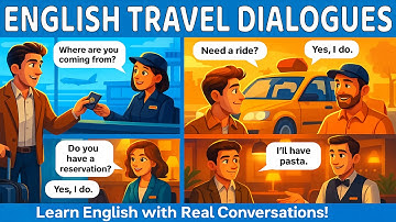 REAL LIFE ENGLISH CONVERSATION for TRAVEL ✈️ | Airport, Taxi, Hotel & Restaurant Dialogues