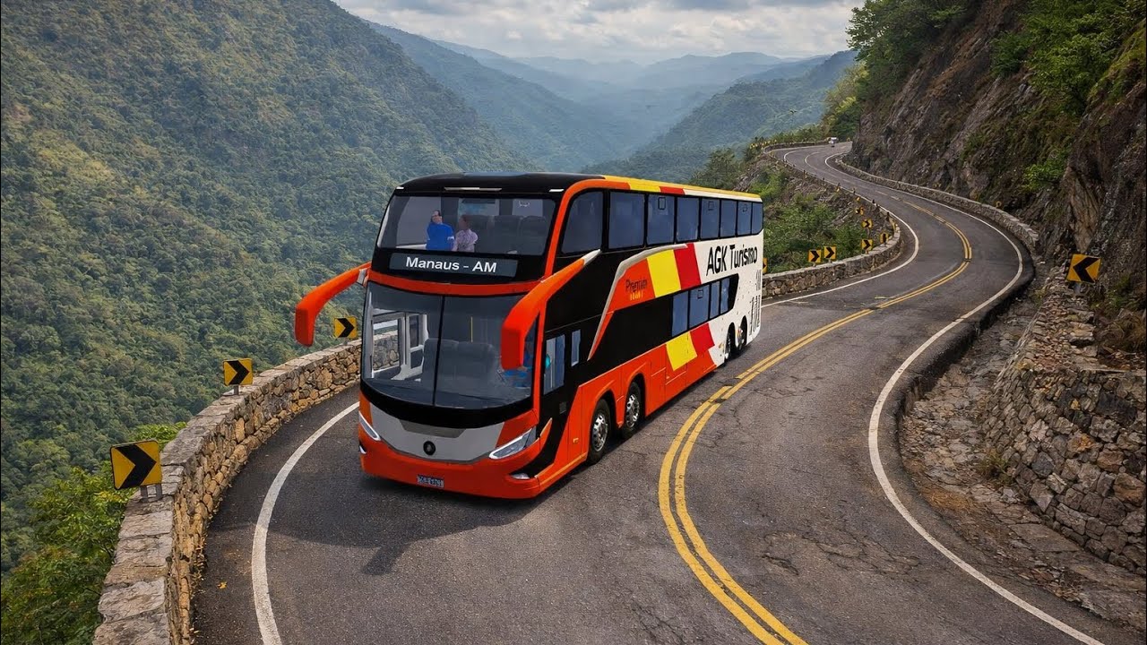 World Bus Driving Simulator| Offroad Ghat Route| Android Gameplay 