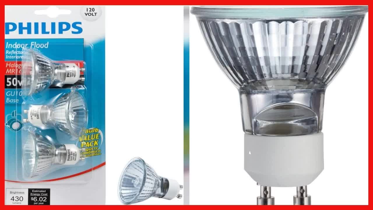 Great product - PHILIPS 415794 Indoor Flood 50-Watt MR16 GU10 Base 120 ...