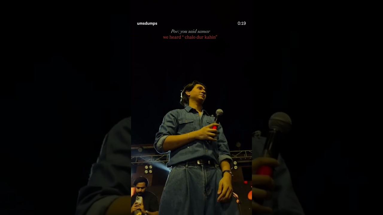 Samar jafri singing Chalo door kahi😍🔥in live concert 🔥