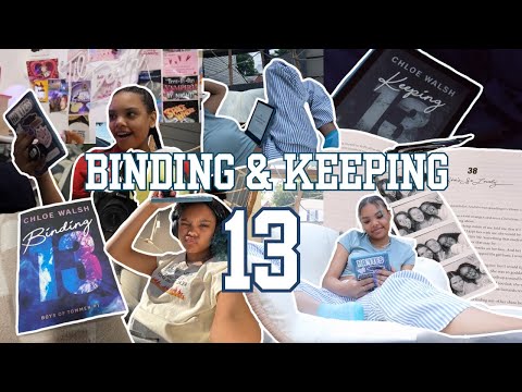 binding & keeping 13 reading vlog🏉 | *spoiler free*