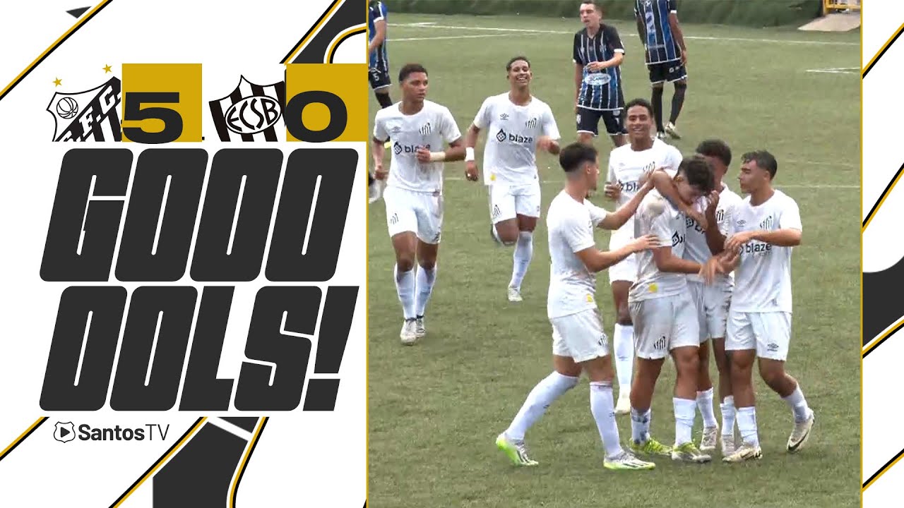 SANTOS 5 X 0 EC SÃO BERNARDO | GOLS | PAULISTA SUB-17 (13/04/24) - YouTube