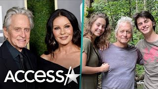 Catherine Zeta-Jones & Michael Douglas' Kids Look Grown Up In Family Pic