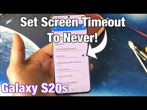 Galaxy S20 / S20+ : How to Change Screen Timeout to NEVER while Charging