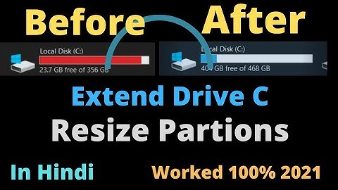 Extend C Drive || Resize and Move || Without Data Loss || Windows 7,8.1.10 || #Tech Gates
