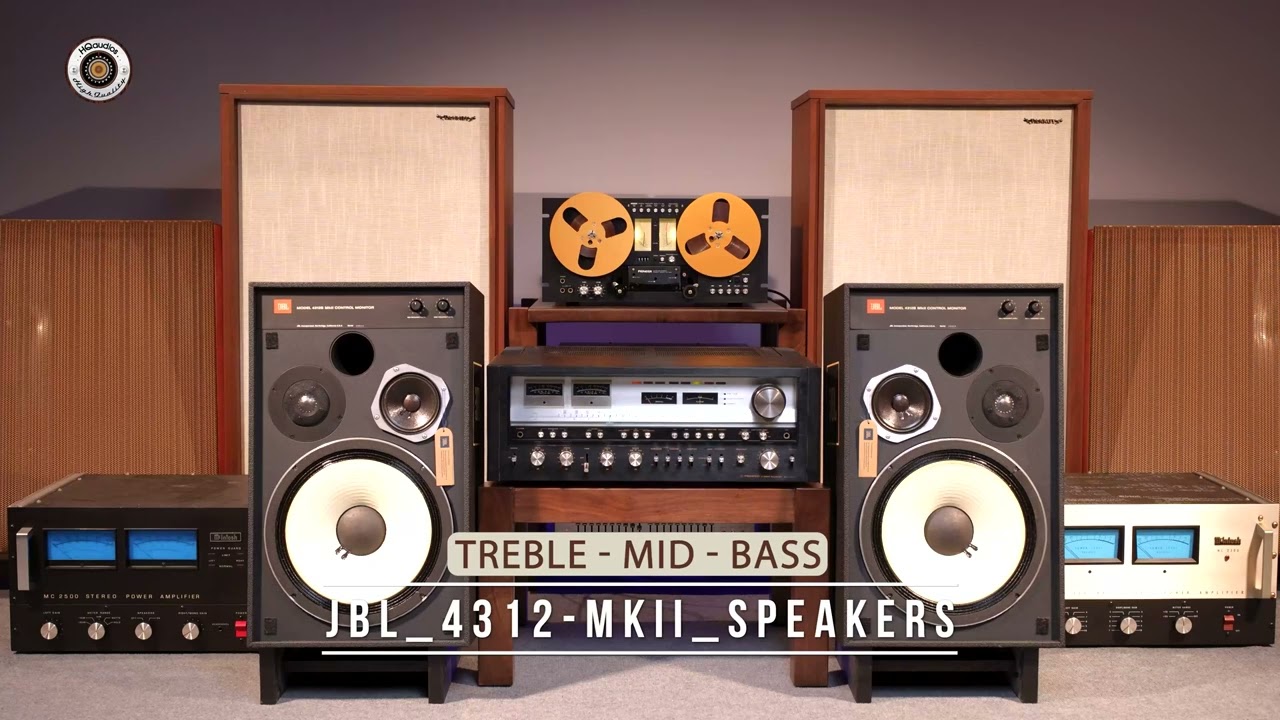 JBL 4312B MKII Studio Monitor Speakers –Fully Restored –1-Year WRT-Fast shipping